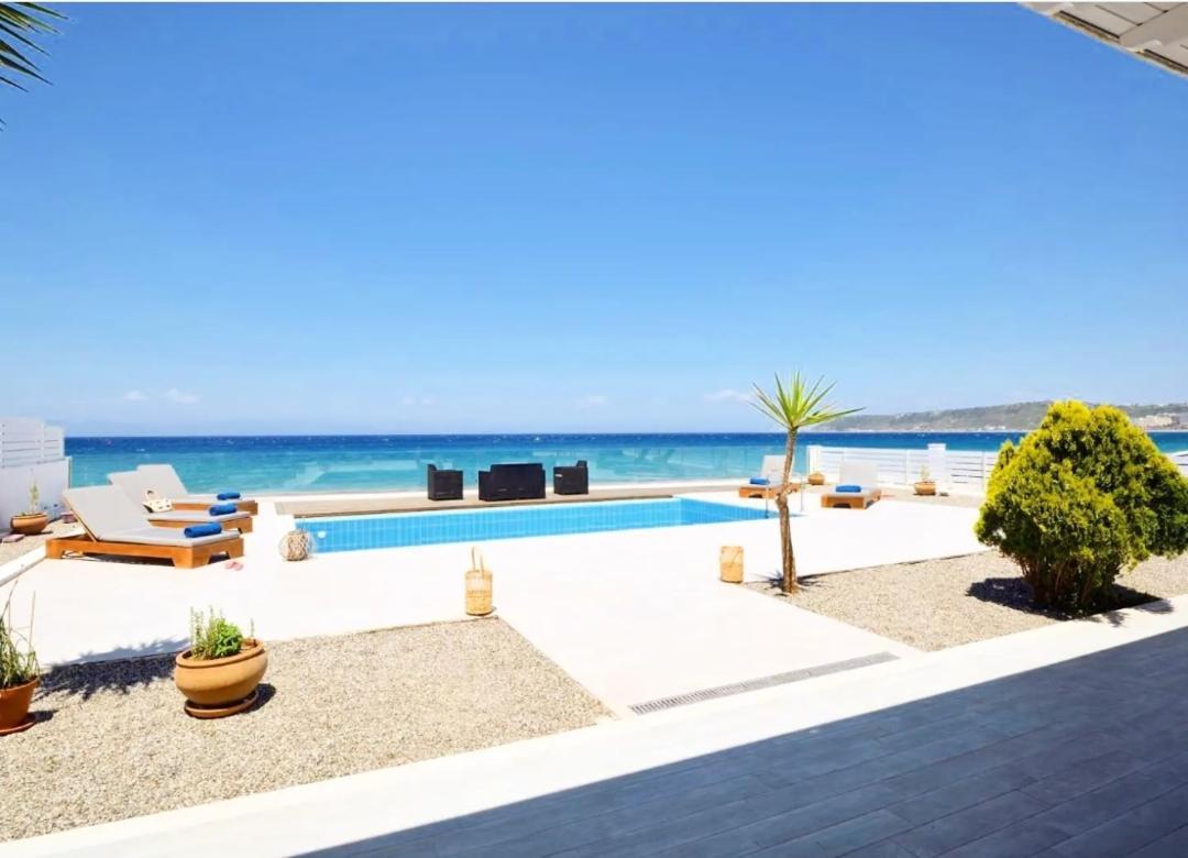 Vaso Beach Front Villa Ialysos  Buitenkant foto